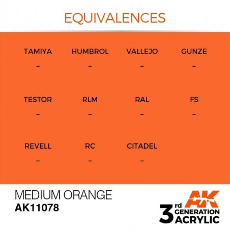 Medium Orange - Standard - Peinture 3ème Gen.