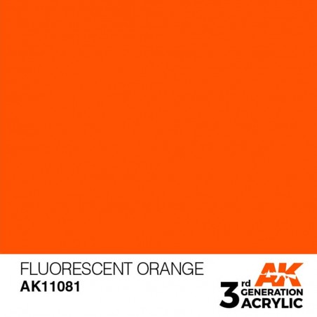 Fluorescent Orange - Standard - Peinture 3ème Gen.