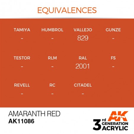 Amaranth Red - Standard - Peinture 3ème Gen. Amaranth Red - Standard - Peinture 3ème Gen.