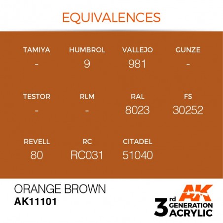 Orange Brown - Standard - Peinture 3ème Gen.