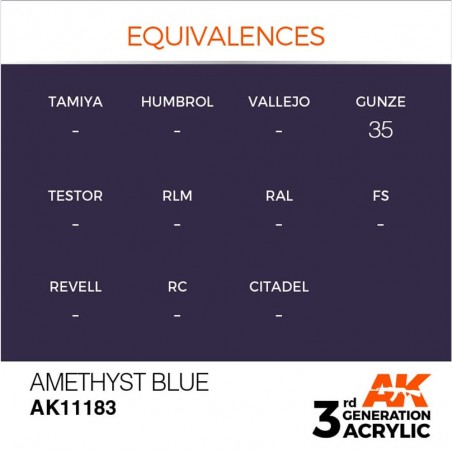 Amethyst Blue - Standard - Peinture 3ème Gen. Amethyst Blue - Standard - Peinture 3ème Gen.