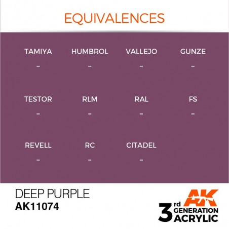 Deep Purple - Intense - Peinture 3ème Gen. Deep Purple - Intense - Peinture 3ème Gen.
